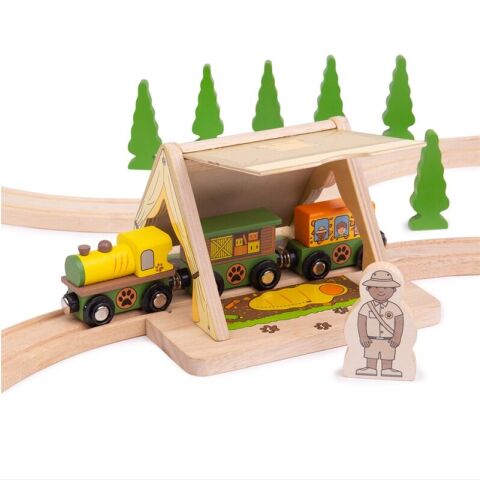 Bigjigs Rail Safari tent