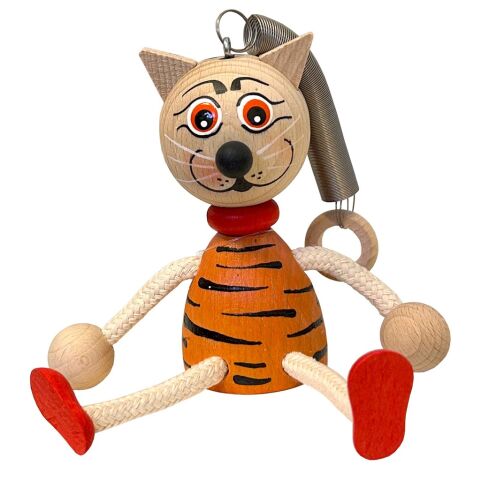 Tiger on a spring