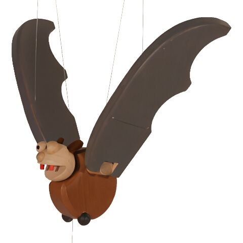 Wooden bat for hanging