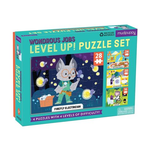 Mudpuppy Level Up! Wonderful Jobs 4in1