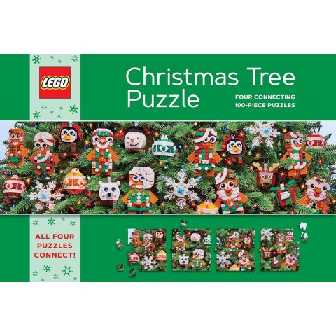 Chronicle Books LEGO® Christmas Tree Puzzle 4x100 pieces