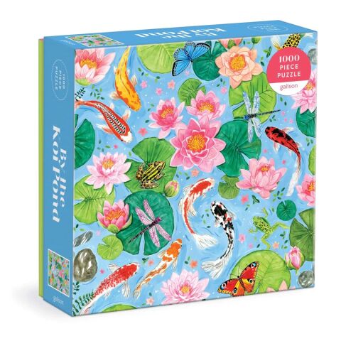 Galison Puzzle Pond with Koi Carp 1000 pieces