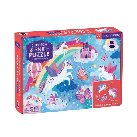 Mudpuppy Puzzle Unicorn Dreams with Scent 60 pieces