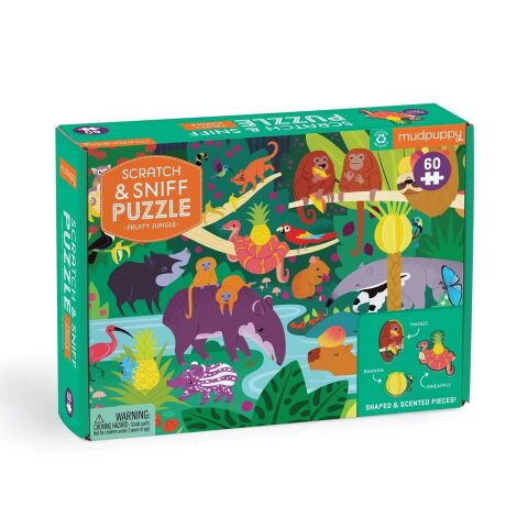 Mudpuppy Puzzle Fruit Jungle with scent 60 pieces