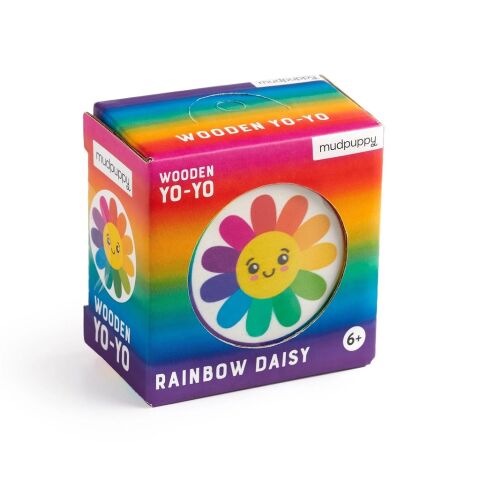 Mudpuppy Wooden Yoyo Rainbow Daisy