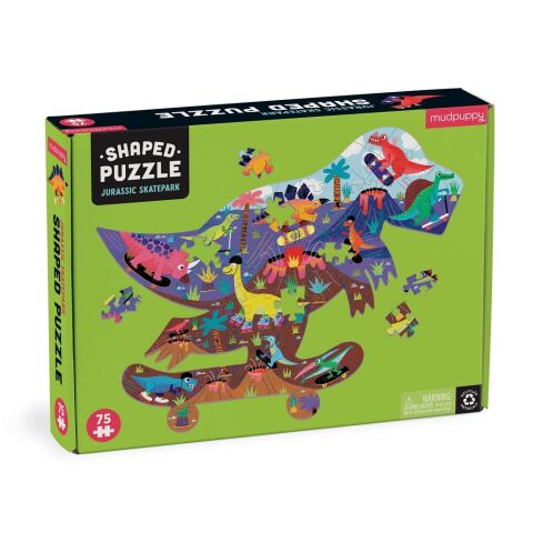 Mudpuppy Puzzle Jurassic Skatepark 75 pieces