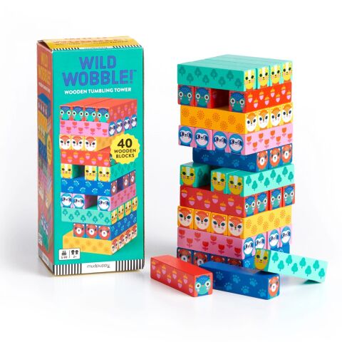Mudpuppy Wooden Game Returning Tower Animals in nature