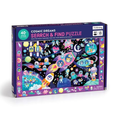 Mudpuppy Puzzle Search and Find Space Dreams 64 pieces