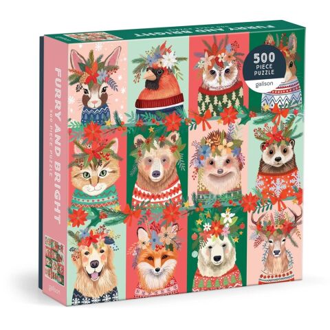 Galison Puzzle Christmas furry 500 pieces