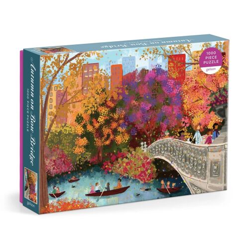 Galison Puzzle Autumn on the Bow Bridge Joy Laforme 1000 pieces