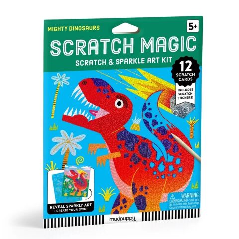 Mudpuppy Majestic Dinosaurs Scratch Art Set