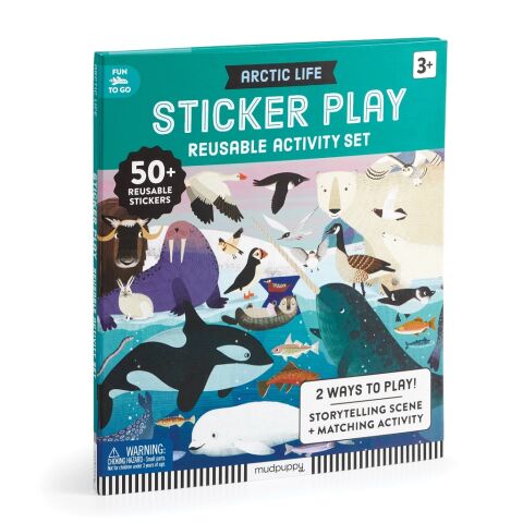 Mudpuppy Arctic Life Reusable Sticker Activity Set