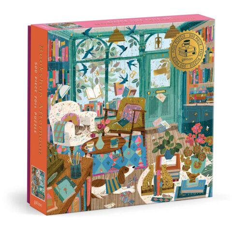 Galison Foil puzzle Afternoon at the bookstore 500 pieces