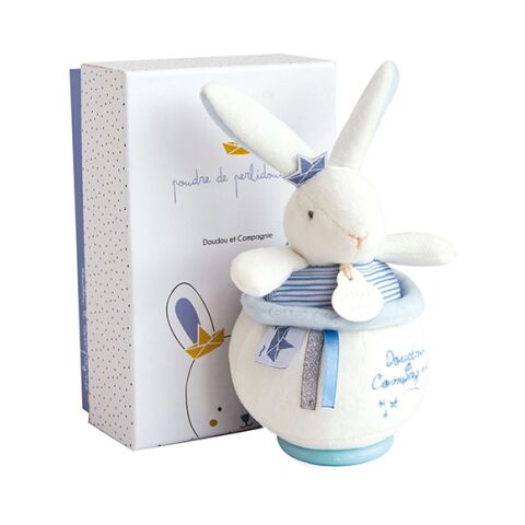 Doudou Gift Set - Plush Rabbit Sailor playing a melody 14 cm
