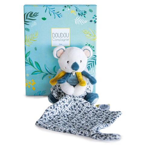 Doudou Gift set - plush koala Yoca and toadstool