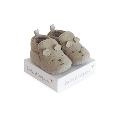 Doudou Gift Set - First Booties Set 0-6 months grey
