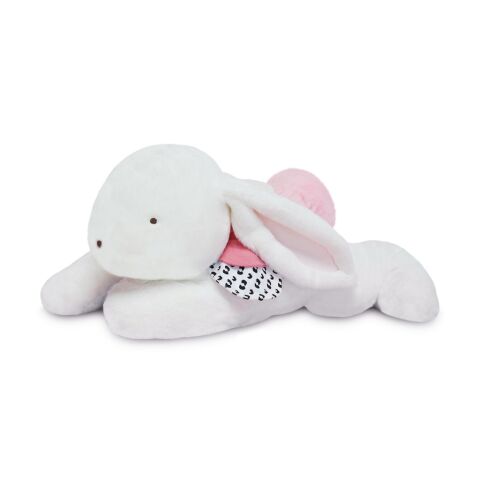 Doudou Plush rabbit with pink pompom 65 cm