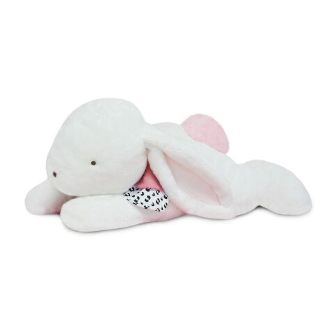 Doudou Plush rabbit with pink pompom 80 cm
