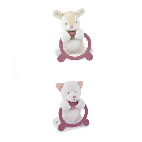 Doudou Stuffed toy with teether HOULAHOP 1 pcs Deer