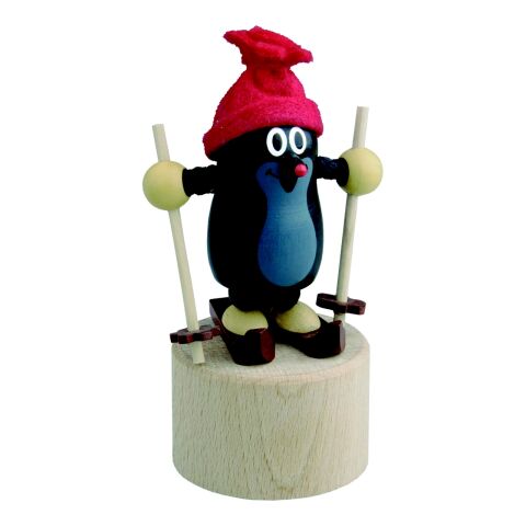 Detoa Cat figure Mole on skis