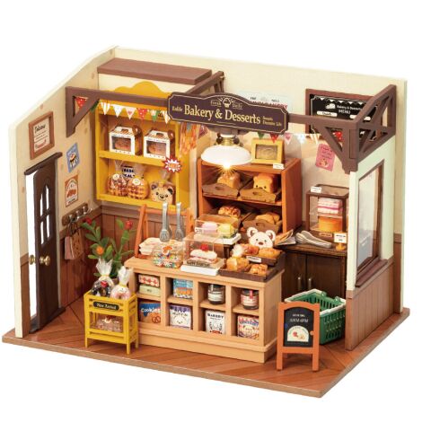 RoboTime 3D wooden puzzle Miniature House Bakery