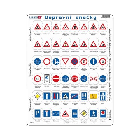 Larsen Educational puzzle Traffic signs 48 pieces