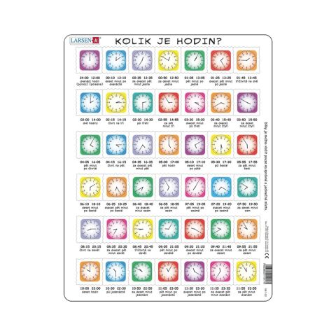 Larsen Educational Puzzle Clock 42 pieces