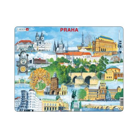 Larsen Educational puzzle Prague Sights 66 pieces
