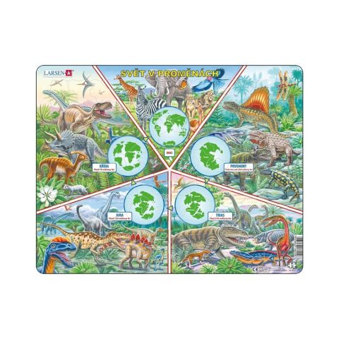 Larsen Educational Puzzle World in Changes 100 pieces