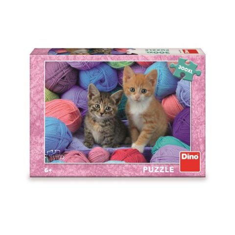Dino Puzzle Kittens in wool 300 XL pieces