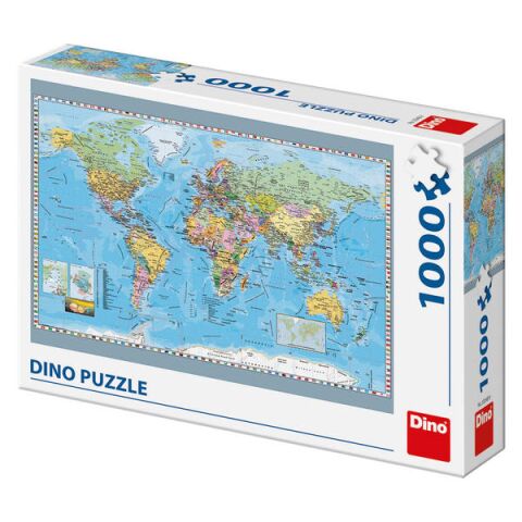 Dino Puzzle Political World Map 1000 pieces