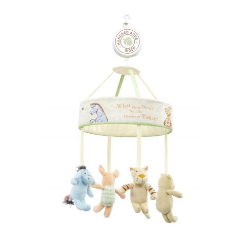 Rainbow Musical Carousel above the crib Winnie the Pooh with friends