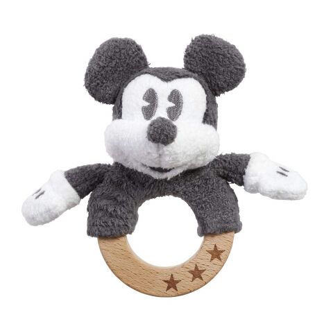 Rainbow Mickey Mouse wooden/plush rattle