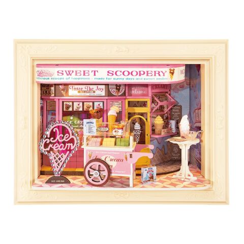 RoboTime Framed 3D Wooden Puzzle Sweet Scoopery Ice Cream