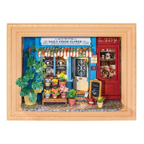 RoboTime Framed 3D Wooden Puzzle Florist
