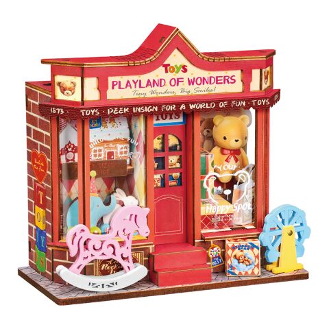 RoboTime 3D wooden jigsaw Miniature House Mini Toy store
