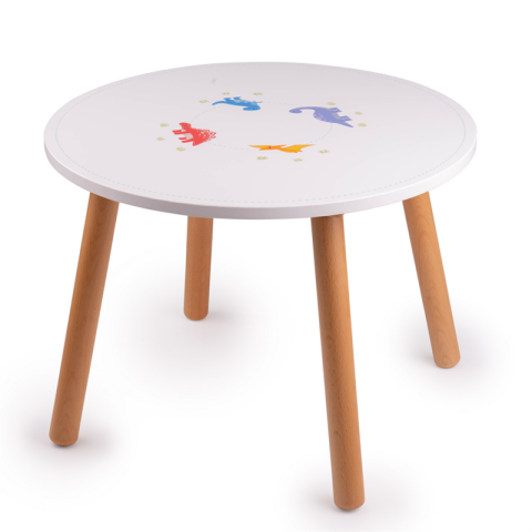 Tidlo Wooden table dinosaurs