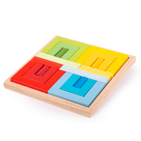 Bigjigs Toys Wooden folding shapes