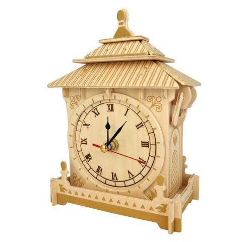 Woodcraft Wooden 3D Puzzle Clock