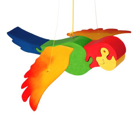 Fauna Wooden parrot for hanging