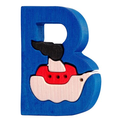 Fauna Alphabet letter B boat