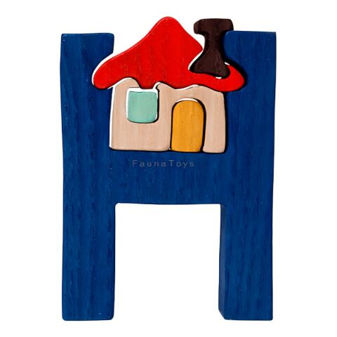 Fauna Alphabet letter H house