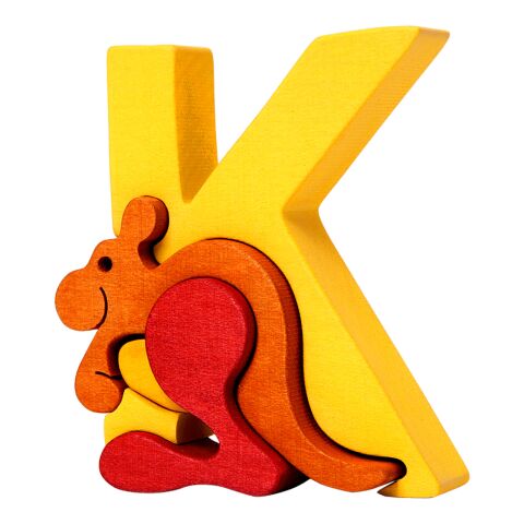 Fauna Alphabet letter K kangaroo