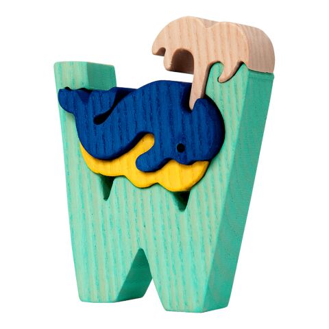 Fauna Alphabet letter W whale