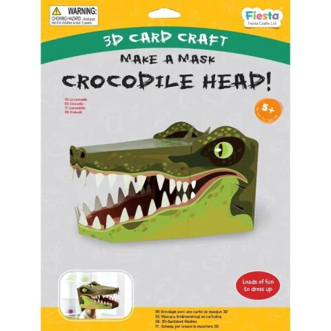 Fiesta Crafts Creative set 3D Crocodile mask