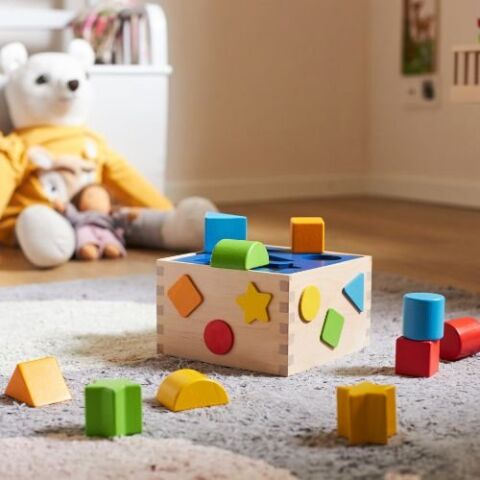Goki Wooden Shape Sorter Box
