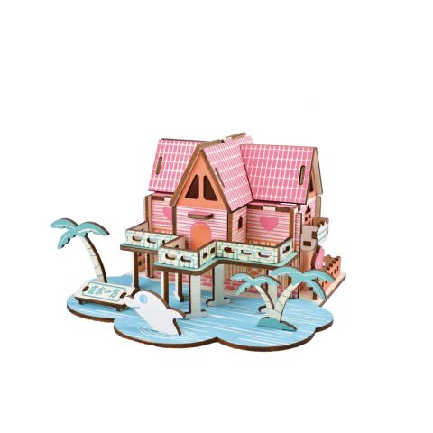 Woodcraft Wooden 3D Puzzle Summer House