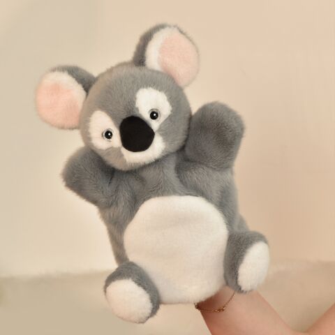 Doudou Histoire d'Ours Plush Hand Puppet Grey Koala 24 cm