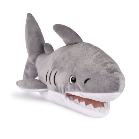 Doudou Histoire d'Ours Plush Hand Puppet Grey Shark 30 cm