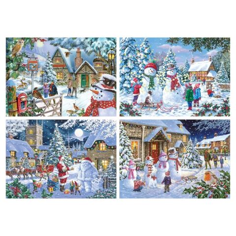 HOP Puzzle It’s Snowing 4×500 Pieces